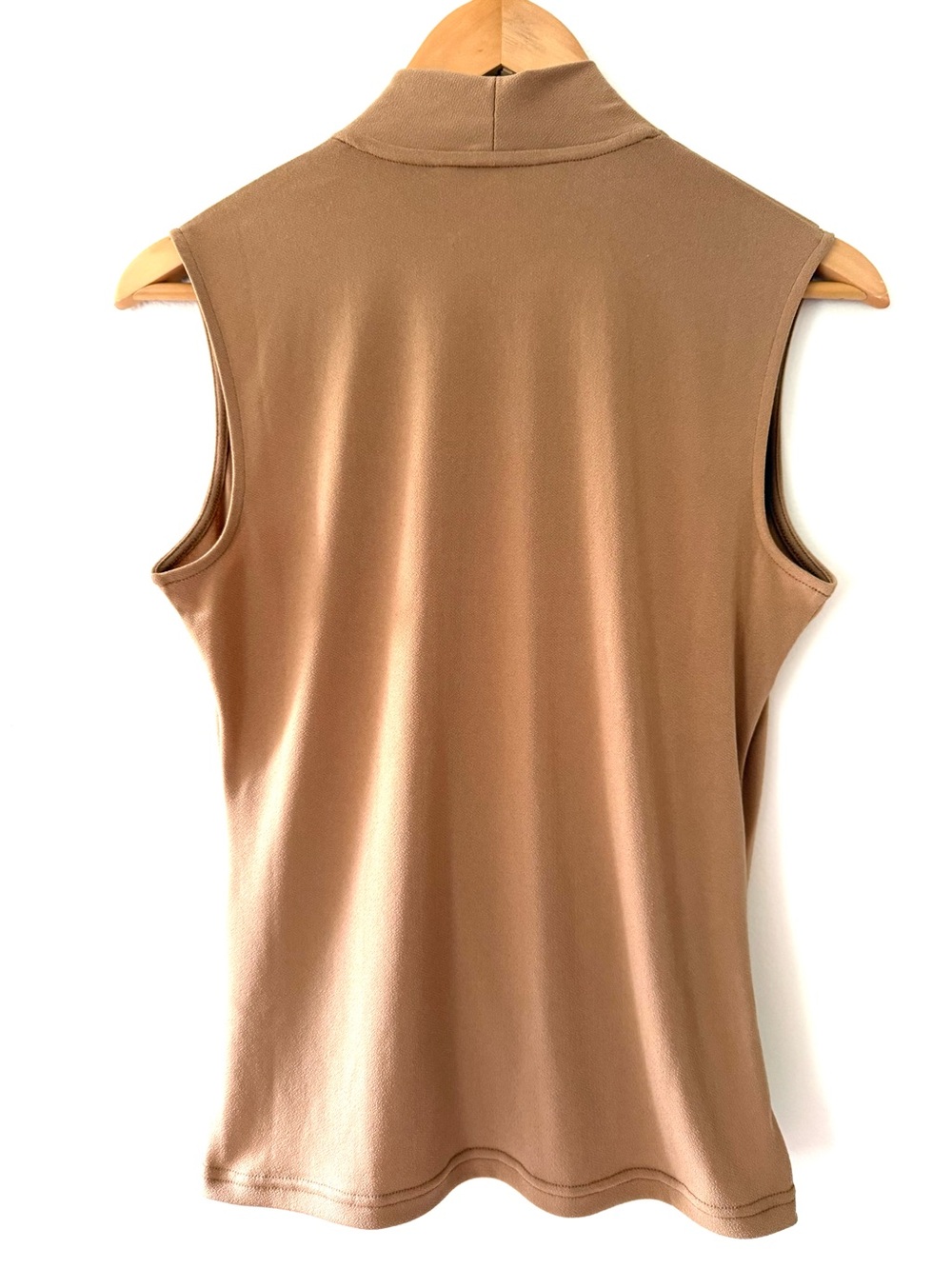 Banana Republic Afternoon Latte Crepe Wrap Top S Corporate Chic Minimalist Work - Picture 4 of 14